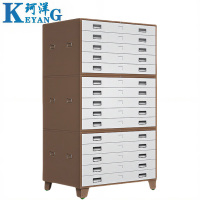 珂洋 图纸收纳柜 咖色1号三节1000*700*1750mm 台