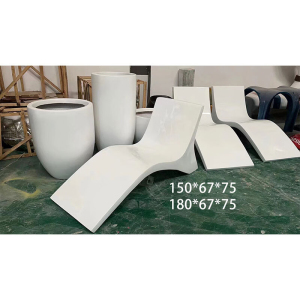 玻璃钢躺椅酒店别墅泳池户外沙滩休闲单人躺泡水凳 款式6