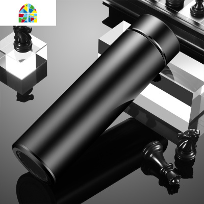 保温杯男男士茶杯大容量泡茶杯子便携商务水杯刻字送男朋友 FENGHOU 限定款-雅士黑(不服就干)