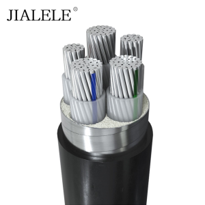 JIALELE 低压3+2芯铝电缆 YJLV22-3*70+2*35平方 额定电压0.6/1KV 米