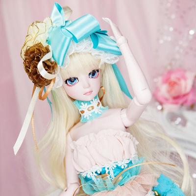 娃娃夜萝莉娃娃玩具女孩正品衣服公主娃娃套装SD/BJD娃娃60厘米灵公主女孩玩具生日水玲珑礼服蓝星宝石50cm