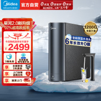 美的(Midea)净水器家用净水机1200G 星河2.0净矿净水器双水直饮 触控式龙头6年RO反渗透矿物质厨下式净饮机