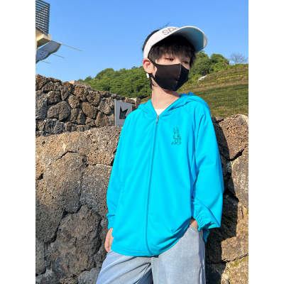 男童防晒衣2025新款夏季大童夏装薄款外套儿童透气防紫外线防晒服