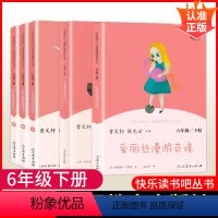 六年级下册★5册[爱丽丝+鲁滨逊+尼尔斯] [正版]快乐读书吧六年级下册鲁滨逊漂流记人民教育出版社全套上册人教版小学生课