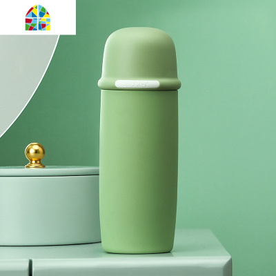 保温杯女便携学生316不锈钢可爱简约ins大容量男定制水杯子 FENGHOU 雾霾蓝