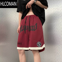 HLCOMAN夏季薄款高街oversize国潮痞帅休闲短裤男潮牌运动美式篮球五分裤