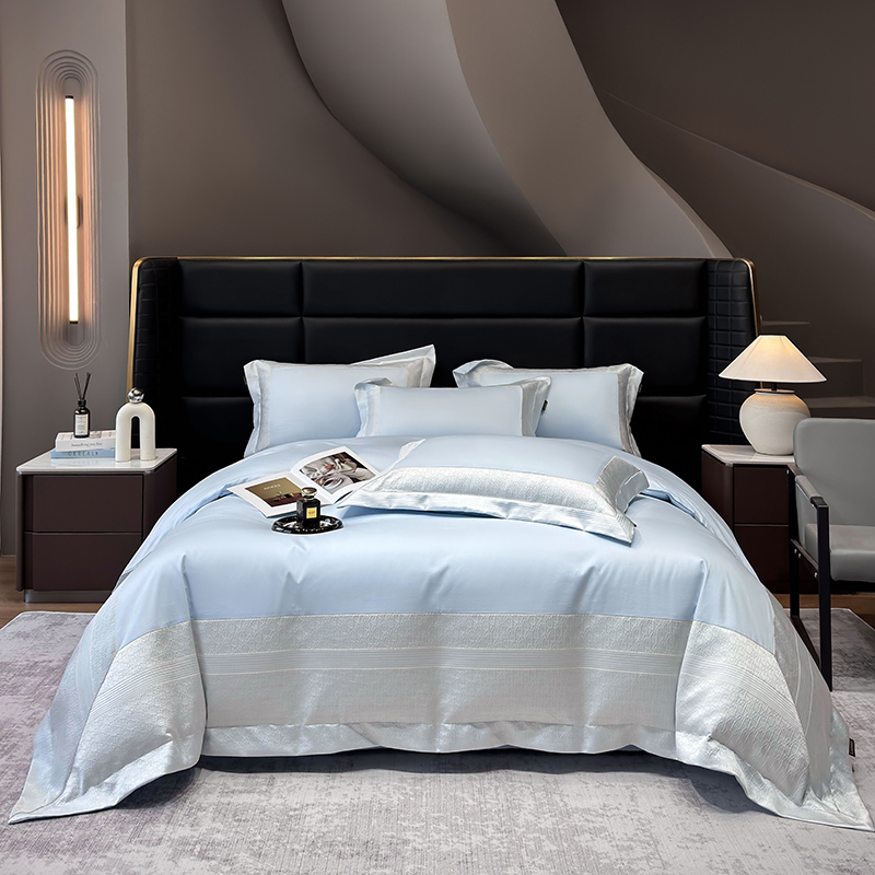 雅鹿埃及长绒棉金丝提花四件套