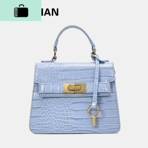 小众女士包包2020新款潮夏百搭大气网红时尚中古单肩斜挎包凯莉包NEW LAKE女士单肩包