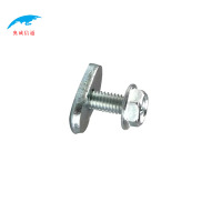 奥威信通 m6镀锌外六角螺丝加配套椭圆螺母铝材走线架固定螺丝 套