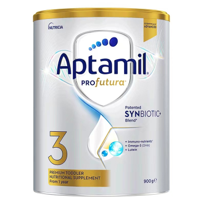 有效期到27年7月-Aptamil 澳洲爱他美 白金版(土豪金)3段 婴幼儿配方奶粉(1-3岁)900g