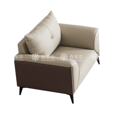 鑫星奈 XXN4031238 简约办公沙发商务会客洽谈沙发 牛皮单人位