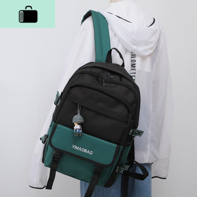 初中书包女高中学生韩版森系日系校园百搭双肩包简约大容量背包男NEW LAKE