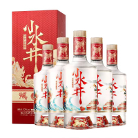 水井坊小水井52度100ml*5瓶 浓香型白酒小酒