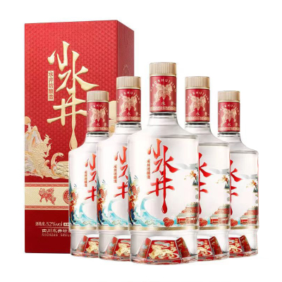 水井坊小水井52度100ml*5瓶 浓香型白酒小酒