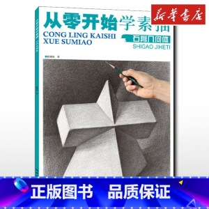 从零开始学素描.石膏几何体 [正版]从零开始学素描石膏几何体石膏形体静物组合结构零基础学入门明暗静物组合精选篇画到位基础