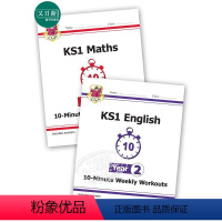 二年级 [正版]KS2 Maths and English 10-Minute Weekly Workouts小学数学英