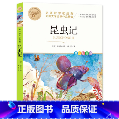 昆虫记 [正版]昆虫记 名师教你读经典原著完整版法布尔著小学生三年级四年级下册阅读的课外书老师 美绘少儿童版阅读快乐读书