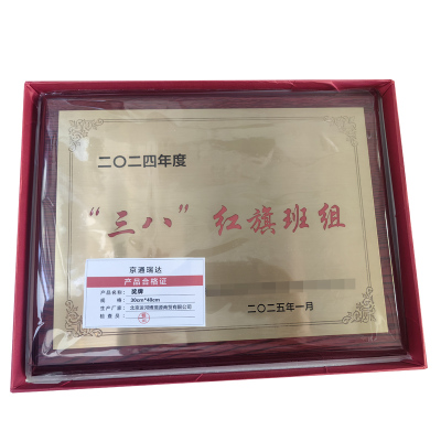 京通瑞达 奖牌 30cm*40cm 个