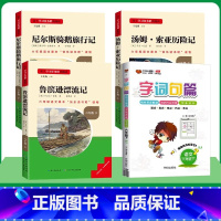 [全套共4本]下册--快乐读书吧+字词句篇 [正版]童年快乐读书吧六年级上册爱的教育小英雄雨来高尔基人教版原著必读课外书