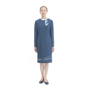 燕舞BD2FP323202R1F长袖连衣裙150-175(计价单位:件)深青绿色 深青绿色 150-175