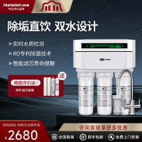 汉斯顿/Hunson家用厨下直饮RO反渗透净水器净水机1503 双膜双水直饮 滤芯更换提醒