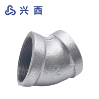 兴酉 镀锌45°弯头 DN100 个