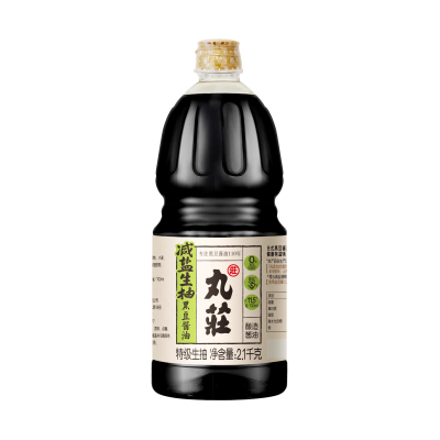 金龙鱼丸庄 黑豆减盐生抽酿造酱油2.1kg特级生抽薄盐减盐不减鲜