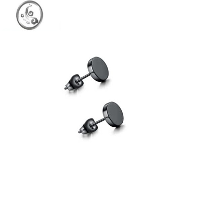 JiMi男士黑色耳钉耳环单只潮男韩版个性简约霸气新款嘻哈潮流帅气耳饰