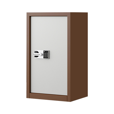 阿拉贡指纹电子保密柜钢制密码文件柜档案柜办公柜矮柜保密资料柜单门咖白:国保锁