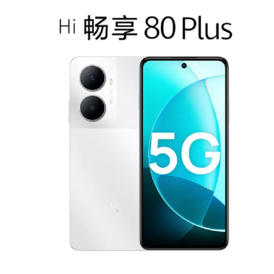 华为智选 WIKO Hi畅享80 Plus 12GB+256GB 5G鸿蒙 珍珠白 骁龙4 Gen2 40W快充 6620mAh电池 智能手机 Hi 畅享80