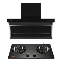 Haotaitai烟灶套装XK01+X401(天然气)防烫5.2KW大火力 顶侧双吸 21大吸力 自清洗