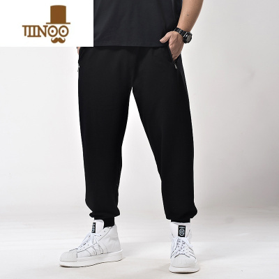 YANXU装加肥加大码长裤胖子肥仔高中学生松紧腰200斤男土运动裤子