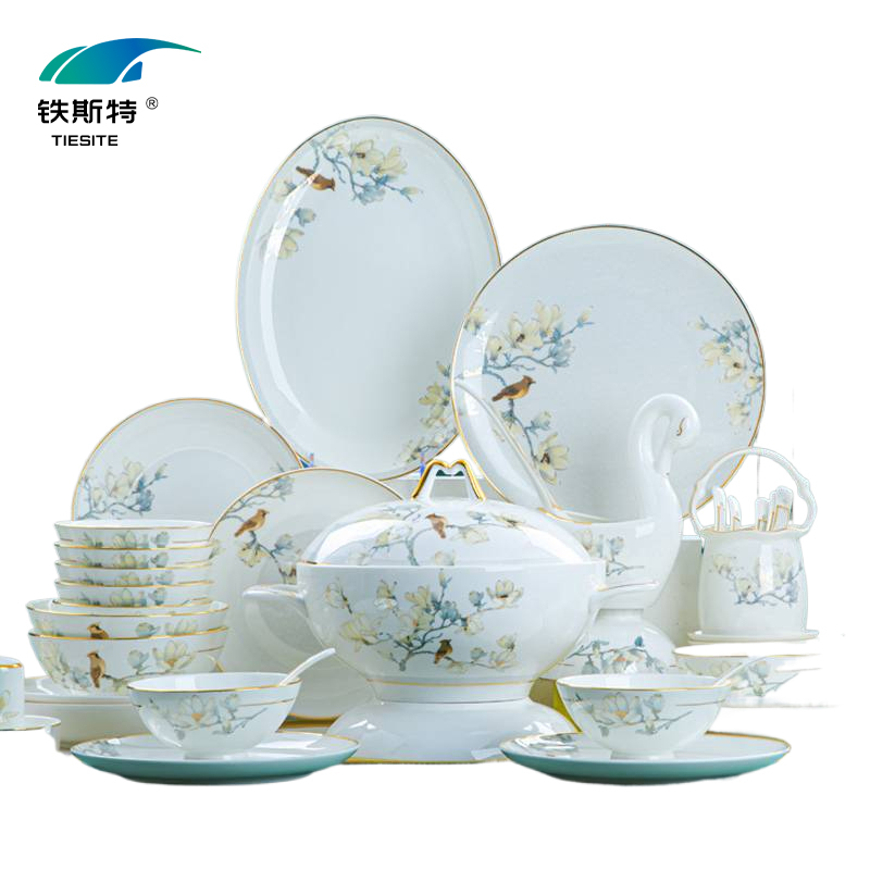 铁斯特 飘逸骨瓷餐具套装 TST-C038 (配汤碗)套