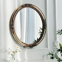 森美人JZ05 欧式法式轻奢廷风复古花梳妆台装饰镜摆件梳妆化妆镜