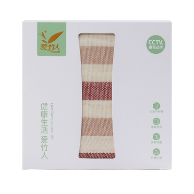 爱竹人 细纹纱布巾单条装 AZR-ZYA7 /盒