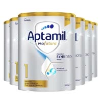 有效期到26年9月-6罐装 | Aptamil 澳洲爱他美 白金版(土豪金)1段婴幼儿配方奶粉(0-6个月) 900g