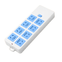 杰储 GS-207 5米 8插位 接线板 (计价单位:个) 蓝白色