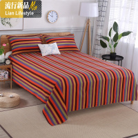 春夏老粗布床单三件套枕套加厚不色单人双人1.2/1.5/1.8/2.0床 三维工匠