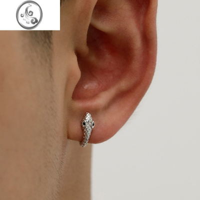 JiMi蛇形耳夹男无耳洞高级感小众2022年新款潮耳钉单只嘻哈痞帅耳骨夹