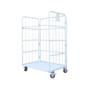 臻远ZY-L01仓储笼 折叠物流台车快递仓库周转车 800*600*1450不加门