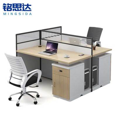 铭思达屏风工位双人含椅套