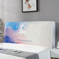 家柏饰(CORATED)床头套罩 床头罩防尘全包软包床头床靠背罩保护套北欧风格简约 鹿-05 60*120CM