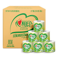 心相印 卷纸茶语系列 卷筒纸BT2610 卫生纸巾4层*200g*27卷/箱 整箱销售