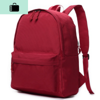 日韩休闲牛津布帆布双肩包男女学生书包背包韩版潮旅行包NEW LAKE 聚酯纤维红色常规款