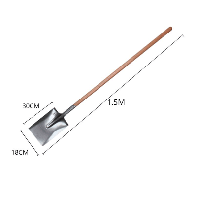 木柄铁锹 1.5米平口泥锹30*18cm