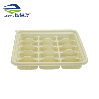 铂锜澳 15格玉米淀粉基饺子餐盒/218*206*35mm-200套/箱