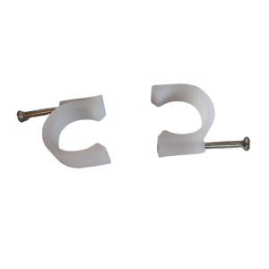 vzi 塑料线卡 U型卡钉电线网线固线夹 圆型14mm(200个) 包