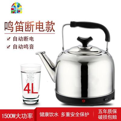 永的大容量家用保温电热烧水壶不锈钢鸣音自动断电5L6L7L8L FENGHOU 高升壶4L(标准版)
