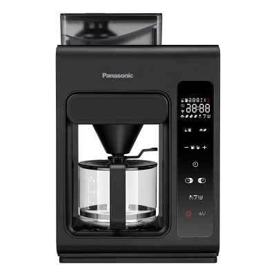松下(Panasonic)黑魔方咖啡机美式全自动研磨一体家用豆粉两用智能保温 NC-A703