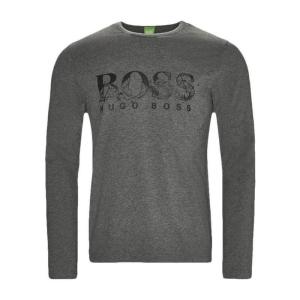 Hugo boss雨果波士T恤男透气舒适易打理亲肤纯棉灰色修身经典